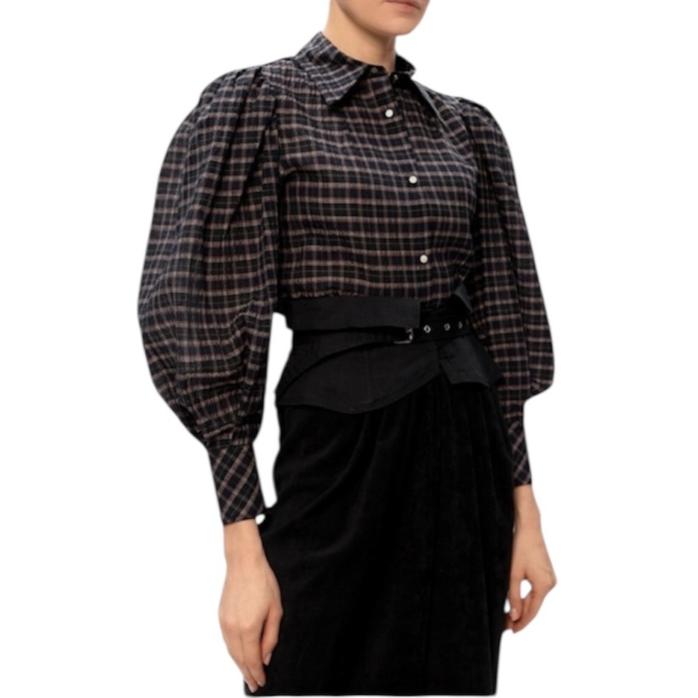 NWT Isabel Marant Faded Night Fanua Shirt - Sz 8